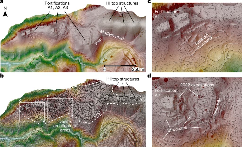 Escaneos LiDAR de las ciudades descubiertas