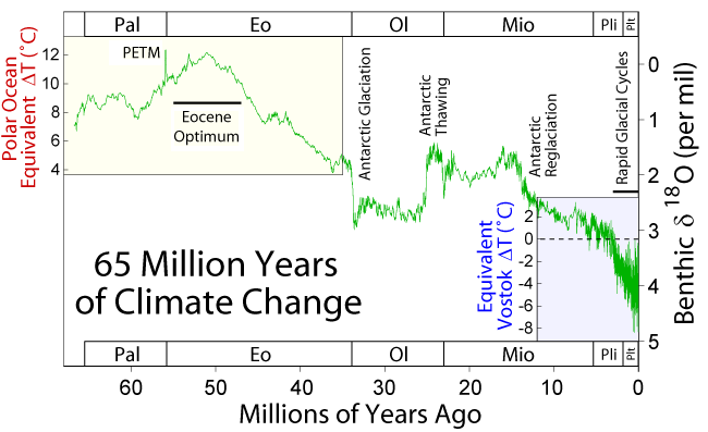 Infografías del clima y ecosistema del Paleoceno