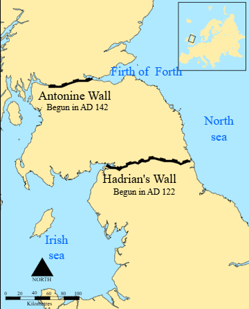 Map of the Antonine Wall