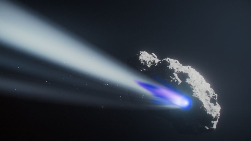 Un cometa podría haber cambiado su giro