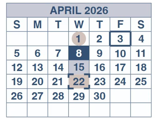 Pagos del Seguro Social en abril 2026: fechas clave y quién califica 2 Calendario de pagos del Seguro Social abril 2026